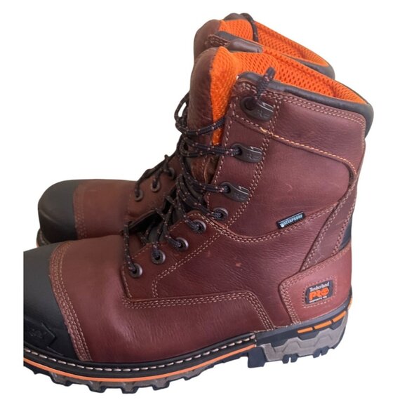 Timberland Pro Mens Waterproof Work Boots 8M ATSM F2413-18 Composite Toe  Workwe - Picture 1 of 12